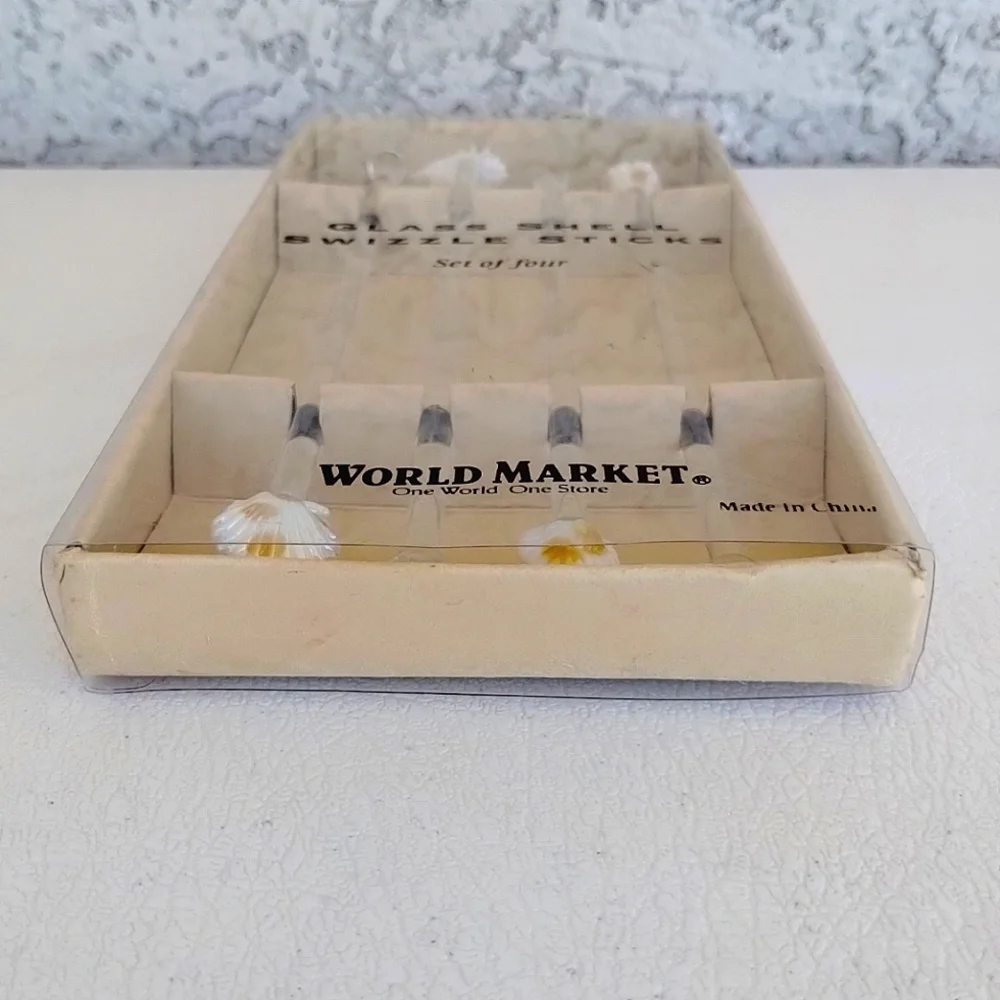 World Market Glass Shell Swizzle Sticks - Picture 10 of 13